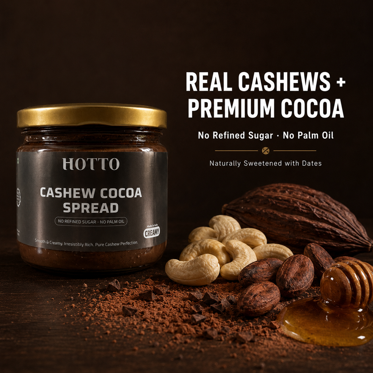 Cashew Spread Healthy - (No Refined Sugar)