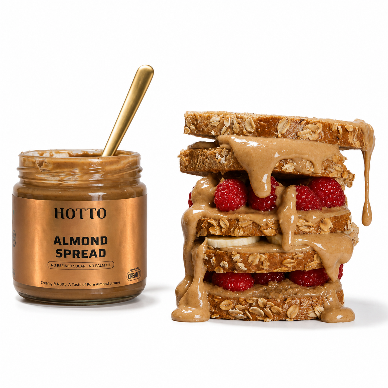 Almond Spread Healthy - (No Refined Sugar)